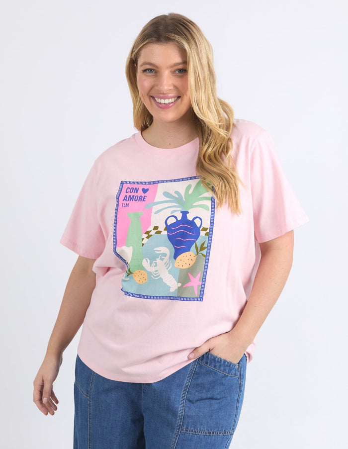 LONG LUNCH TEE_by_ELM_women's_in_New Zealand_ ELM_LONG LUNCH TEE _ LONG LUNCH TEE _ Ebony Boutique NZ _