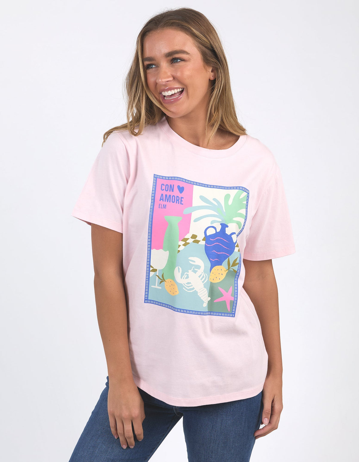 LONG LUNCH TEE_by_ELM_women's_in_New Zealand_ ELM_LONG LUNCH TEE _ LONG LUNCH TEE _ Ebony Boutique NZ _