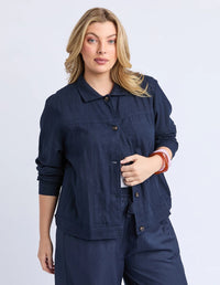 ELM_MAYLEE JACKET NAVY _ MAYLEE JACKET NAVY _ Ebony Boutique NZ