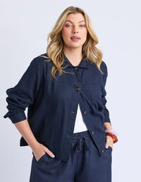 ELM_MAYLEE JACKET NAVY _ MAYLEE JACKET NAVY _ Ebony Boutique NZ