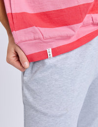 ELM_MAZIE BLOCK STRIPE SWEAT CAYENNE _ MAZIE BLOCK STRIPE SWEAT CAYENNE _ Ebony Boutique NZ