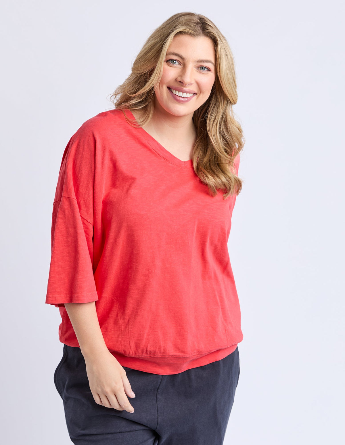 ELM_MAZIE VEE NECK CAYENNE _ MAZIE VEE NECK CAYENNE _ Ebony Boutique NZ