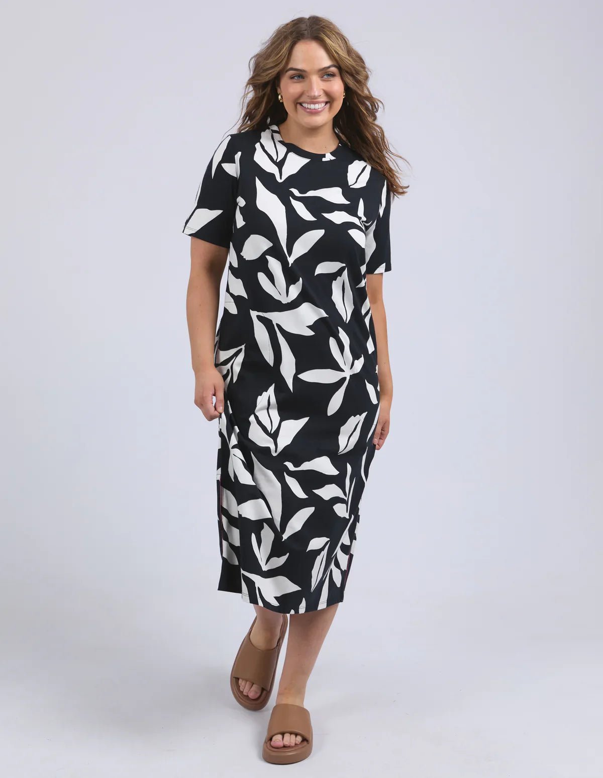 ELM_MIMOSA TEE DRESS BLACK _ MIMOSA TEE DRESS BLACK _ Ebony Boutique NZ