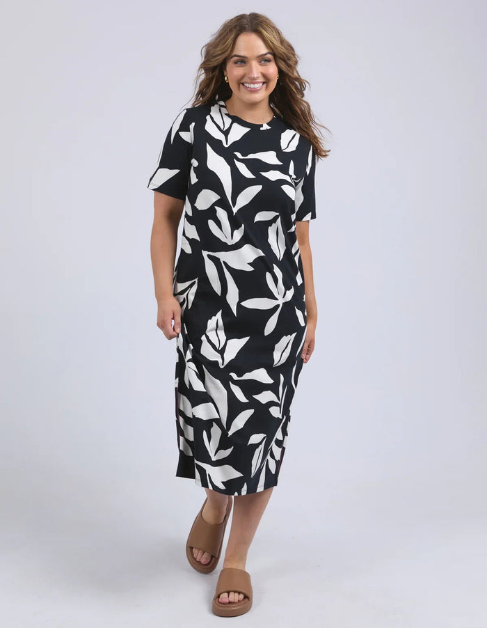 ELM_MIMOSA TEE DRESS BLACK _ MIMOSA TEE DRESS BLACK _ Ebony Boutique NZ