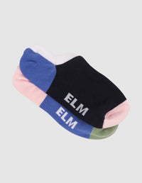 ELM_NO SHOW SOCKS 2PK - HOLIDAY SUN _ NO SHOW SOCKS 2PK - HOLIDAY SUN _ Ebony Boutique NZ