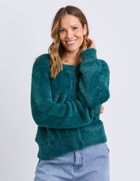 ELM_PARIS CARDIGAN TEAL _ PARIS CARDIGAN TEAL _ Ebony Boutique NZ