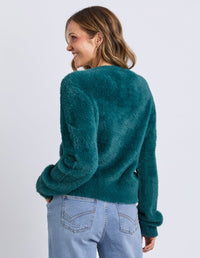ELM_PARIS CARDIGAN TEAL _ PARIS CARDIGAN TEAL _ Ebony Boutique NZ