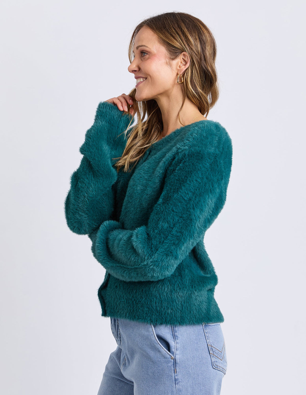 ELM_PARIS CARDIGAN TEAL _ PARIS CARDIGAN TEAL _ Ebony Boutique NZ
