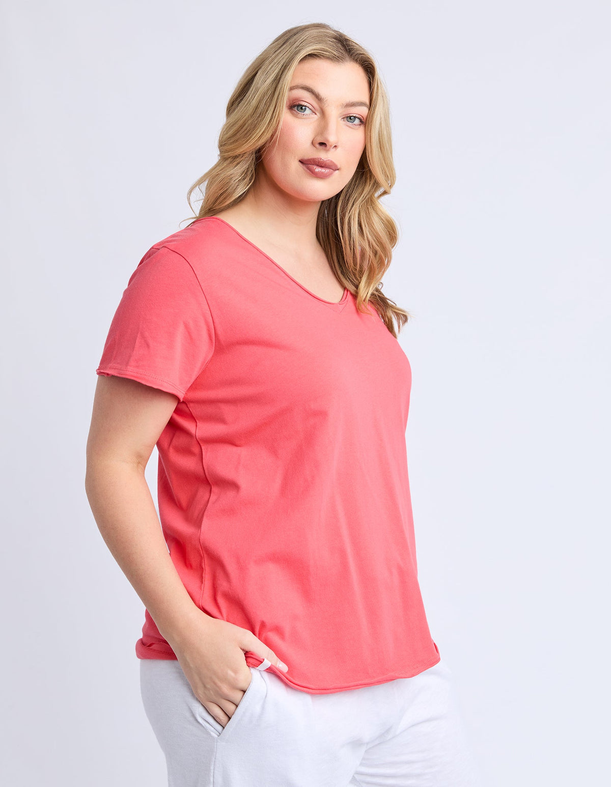 ELM_PIMA VEE TEE CAYENNE _ PIMA VEE TEE CAYENNE _ Ebony Boutique NZ