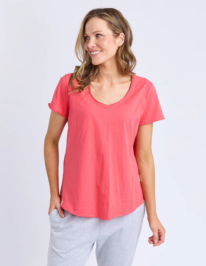 ELM_PIMA VEE TEE CAYENNE _ PIMA VEE TEE CAYENNE _ Ebony Boutique NZ