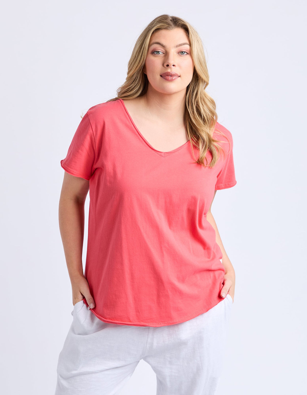 ELM_PIMA VEE TEE CAYENNE _ PIMA VEE TEE CAYENNE _ Ebony Boutique NZ
