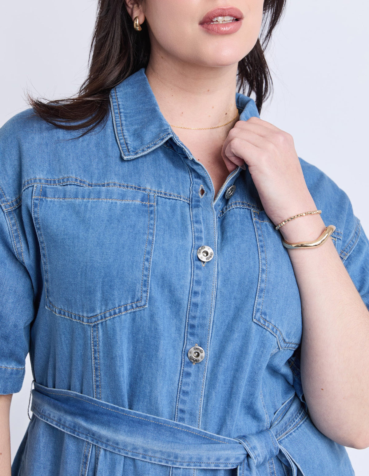 ELM_RIVER DENIM DRESS _ RIVER DENIM DRESS _ Ebony Boutique NZ