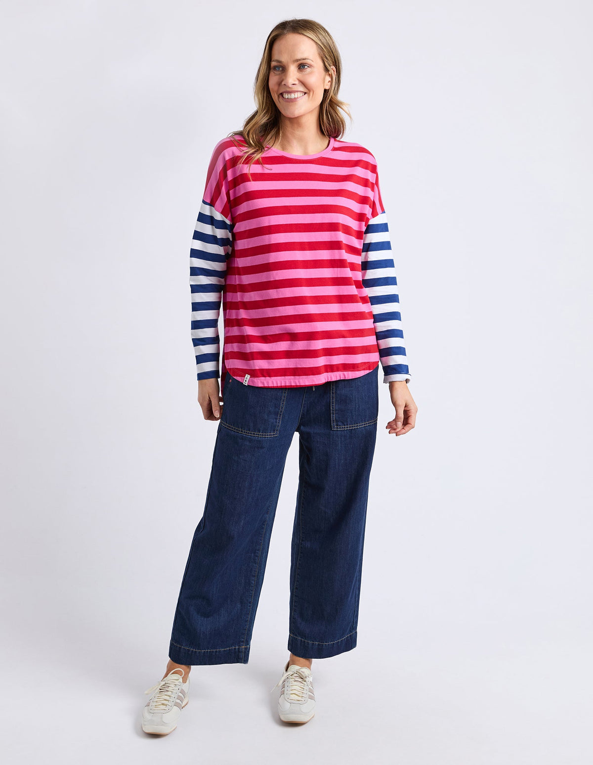 ROUGE STRIPE TEE_by_ELM_women's_in_New Zealand_ ROUGE STRIPE TEE _