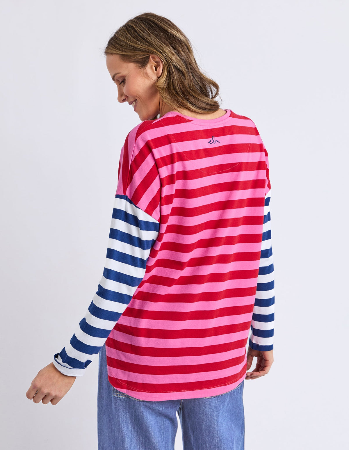 ROUGE STRIPE TEE_by_ELM_women's_in_New Zealand_ ROUGE STRIPE TEE _