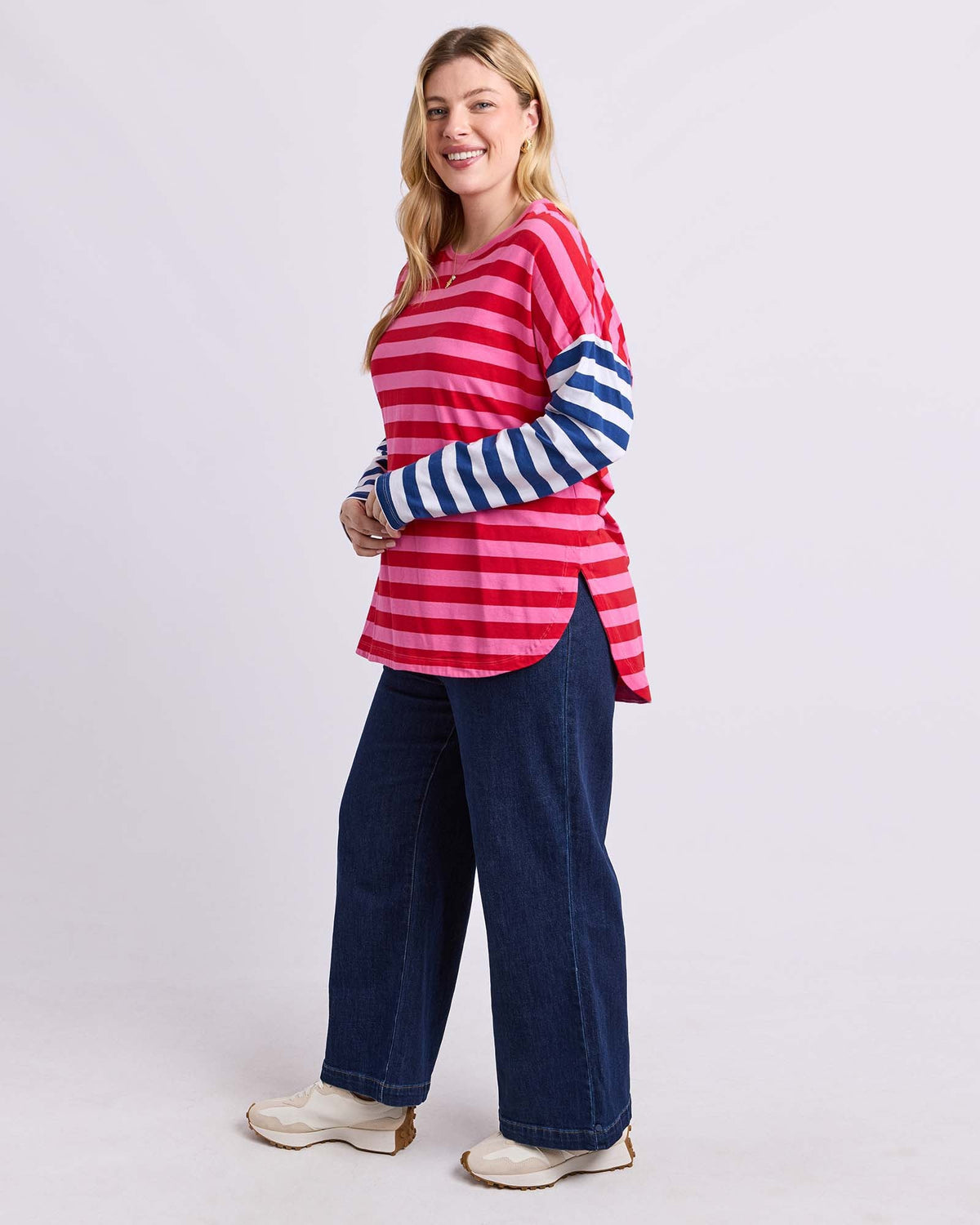 ROUGE STRIPE TEE_by_ELM_women's_in_New Zealand_ ROUGE STRIPE TEE _