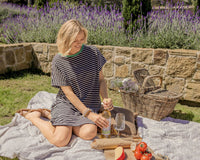 ELM_SABRINA DRESS NAVY STRIPE _ SABRINA DRESS NAVY STRIPE _ Ebony Boutique NZ