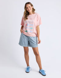ELM_SARDINIA TEE PINK _ SARDINIA TEE PINK _ Ebony Boutique NZ