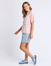 ELM_SARDINIA TEE PINK _ SARDINIA TEE PINK _ Ebony Boutique NZ