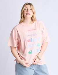 ELM_SARDINIA TEE PINK _ SARDINIA TEE PINK _ Ebony Boutique NZ