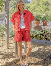 ELM_SCOTTIE SHORT SLEEVE SHIRT _ SCOTTIE SHORT SLEEVE SHIRT _ Ebony Boutique NZ