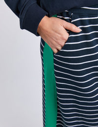 ELM_SLOANE SKIRT - STRIPE.NAVY _ SLOANE SKIRT - STRIPE.NAVY _ Ebony Boutique NZ