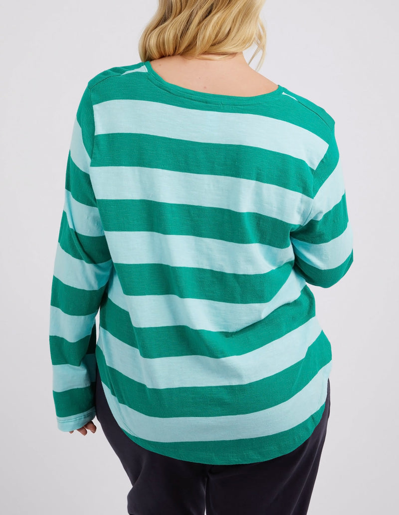 ELM_SPRITZ STRIPE L/S TEE _ SPRITZ STRIPE L/S TEE _ Ebony Boutique NZ