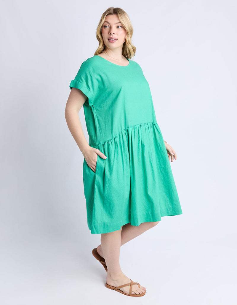 ELM_SUNSET HOUR DRESS GOODNESS GREEN _ SUNSET HOUR DRESS GOODNESS GREEN _ Ebony Boutique NZ