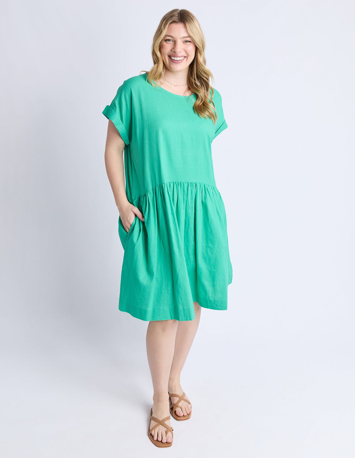 ELM_SUNSET HOUR DRESS GOODNESS GREEN _ SUNSET HOUR DRESS GOODNESS GREEN _ Ebony Boutique NZ