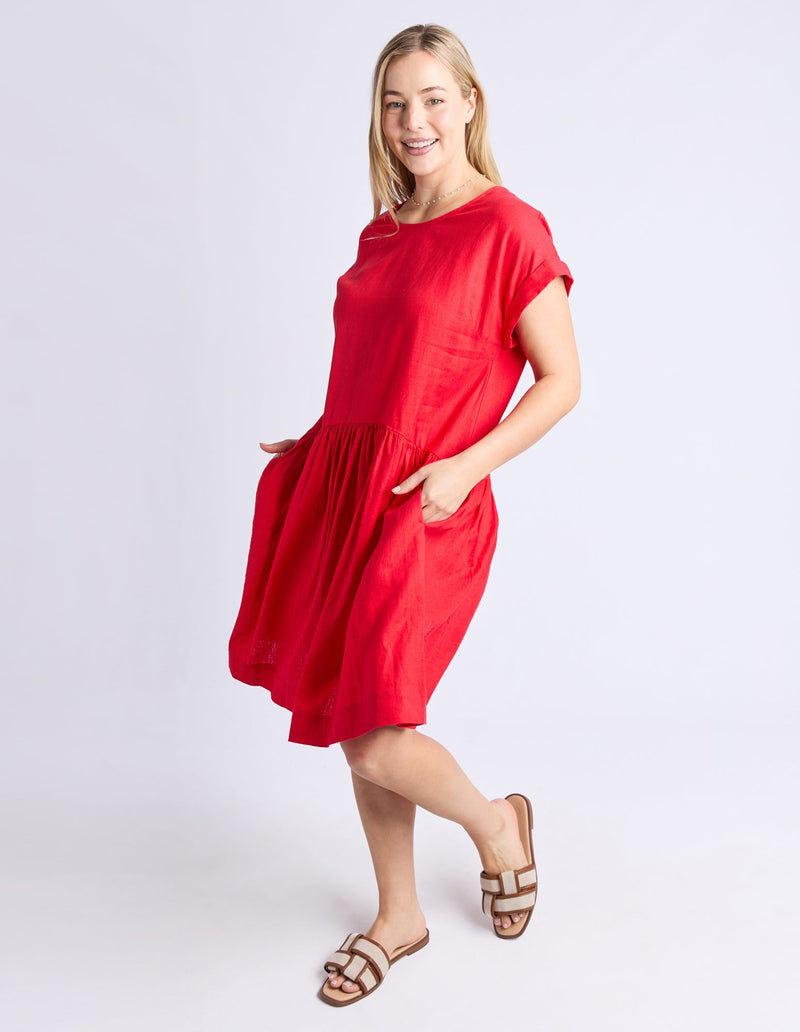 ELM_SUNSET HOUR DRESS POPPY _ SUNSET HOUR DRESS POPPY _ Ebony Boutique NZ