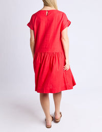 ELM_SUNSET HOUR DRESS POPPY _ SUNSET HOUR DRESS POPPY _ Ebony Boutique NZ