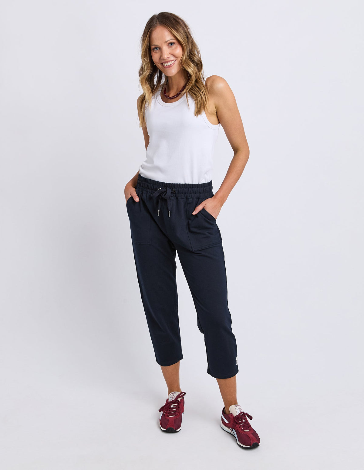 SUTTON TRACKPANT NAVY_by_ELM_women's_in_New Zealand_ SUTTON TRACKPANT NAVY _