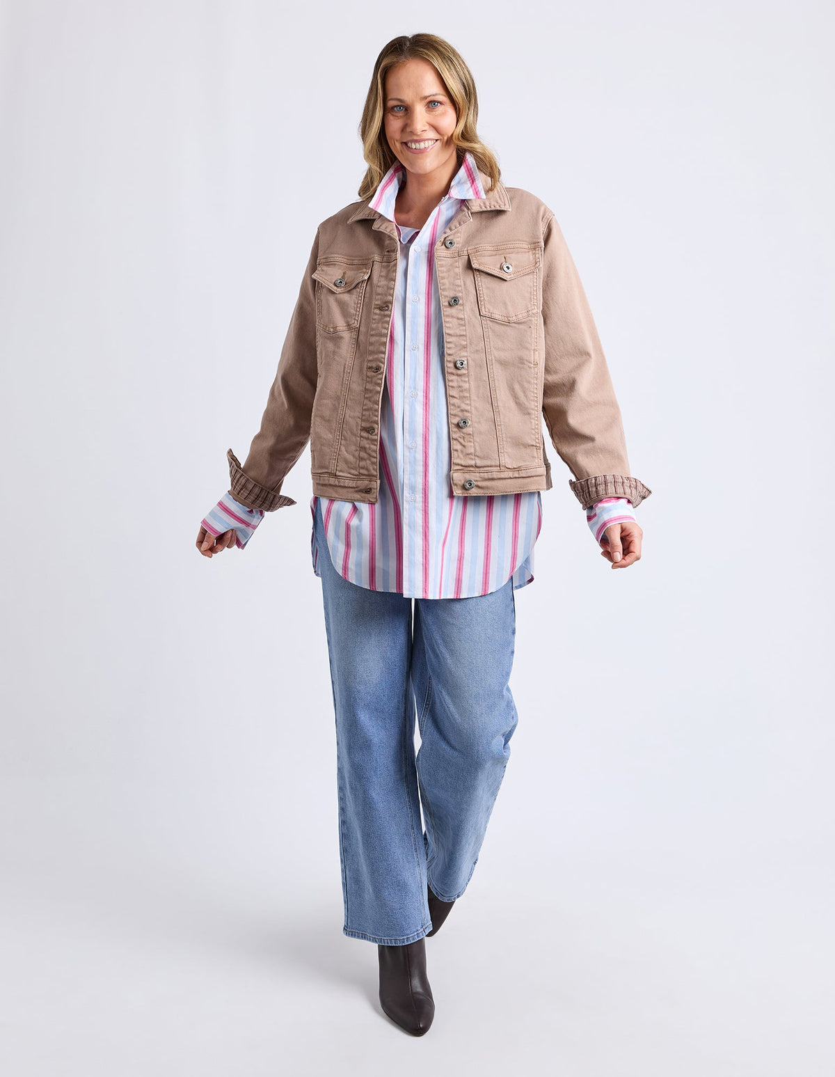 TILLY JACKET TAUPE_by_ELM_women's_in_New Zealand_ TILLY JACKET TAUPE _