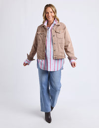TILLY JACKET TAUPE_by_ELM_women's_in_New Zealand_ TILLY JACKET TAUPE _