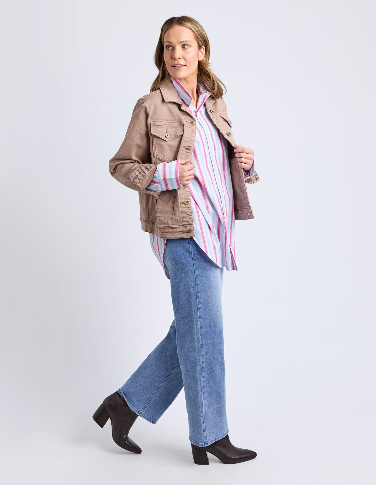 TILLY JACKET TAUPE_by_ELM_women's_in_New Zealand_ TILLY JACKET TAUPE _