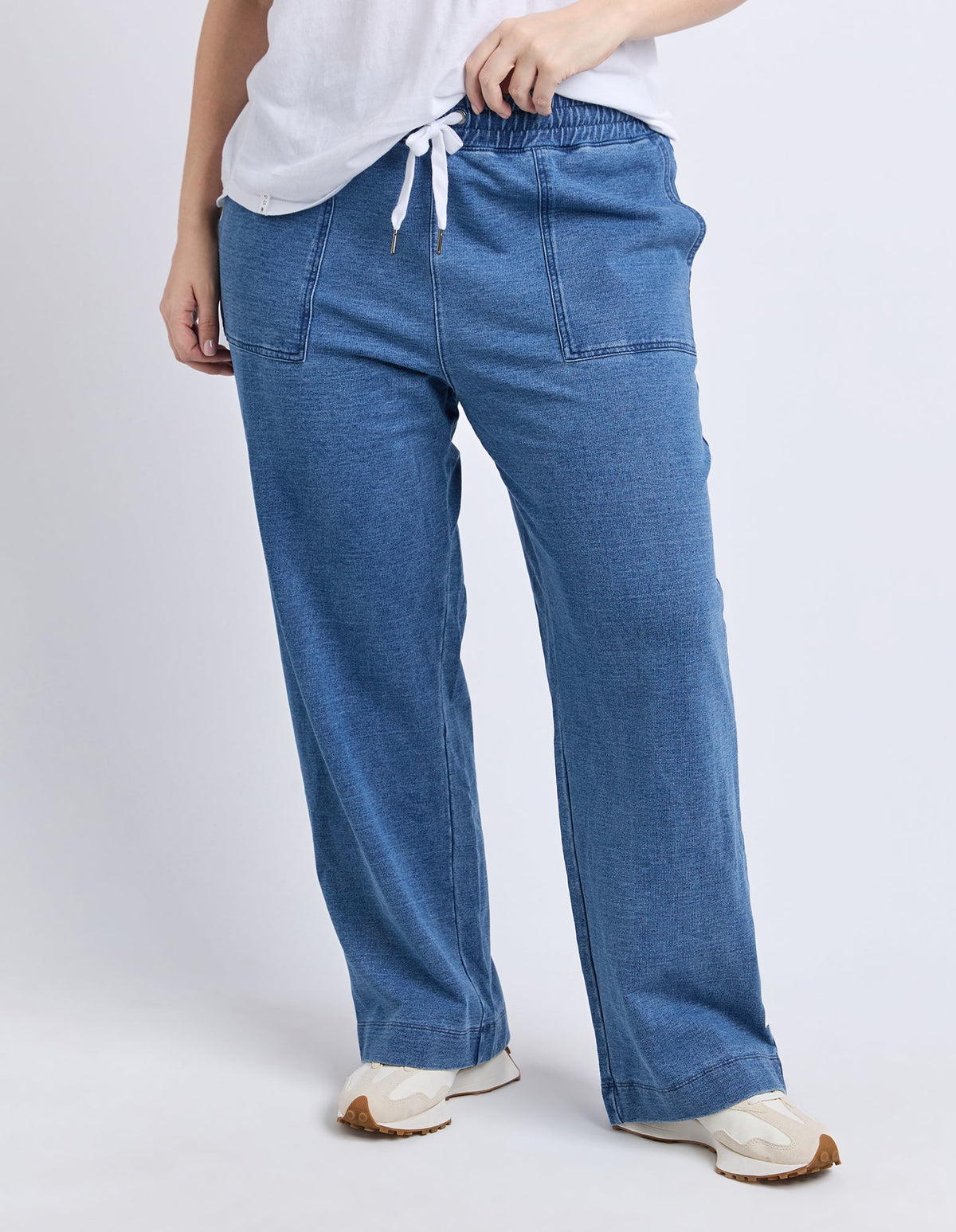 VALERIE TRACKPANT BLUE_by_ELM_women's_in_New Zealand_ VALERIE TRACKPANT BLUE _