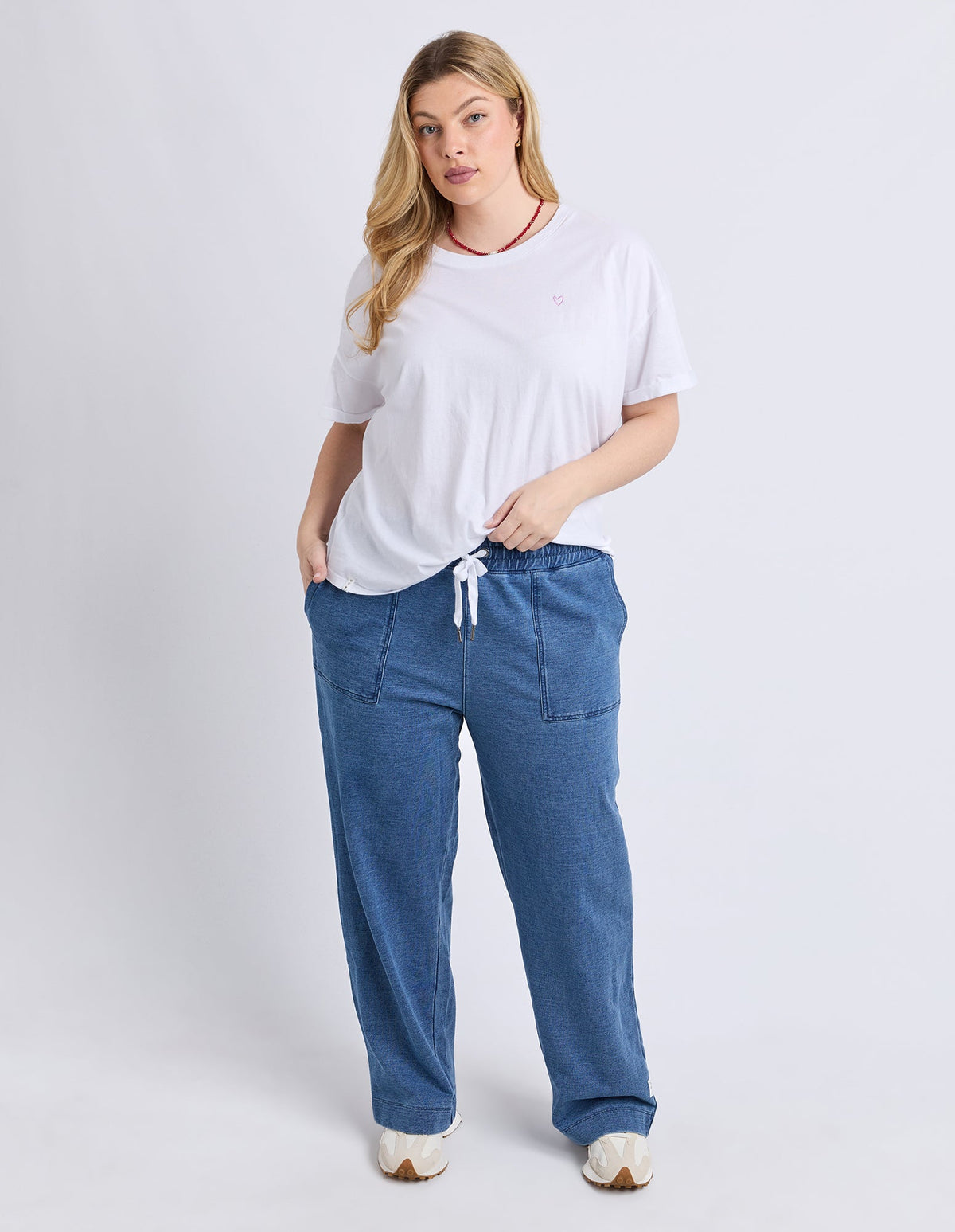 VALERIE TRACKPANT BLUE_by_ELM_women's_in_New Zealand_ VALERIE TRACKPANT BLUE _