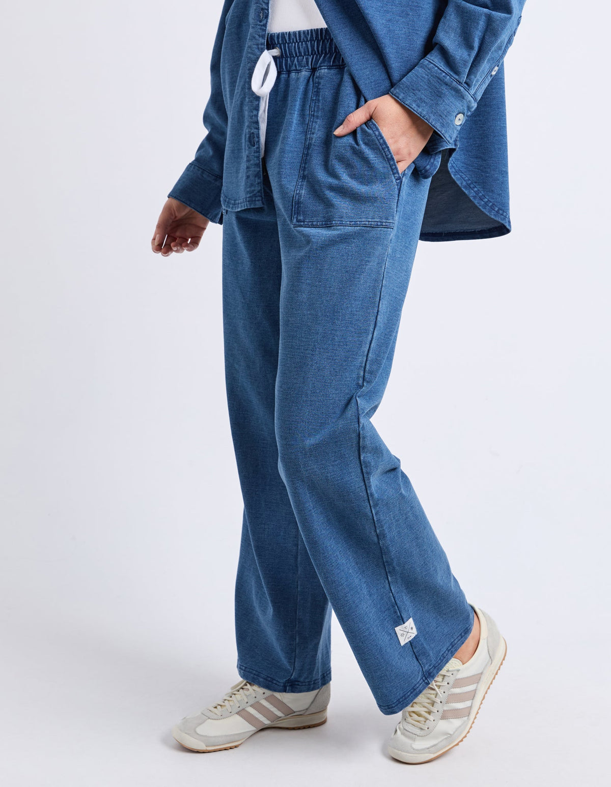 VALERIE TRACKPANT BLUE_by_ELM_women's_in_New Zealand_ VALERIE TRACKPANT BLUE _