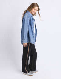 ACE OVER SHIRT MID BLUE_by_FOXWOOD_women's_in_New Zealand_ ACE OVER SHIRT MID BLUE _