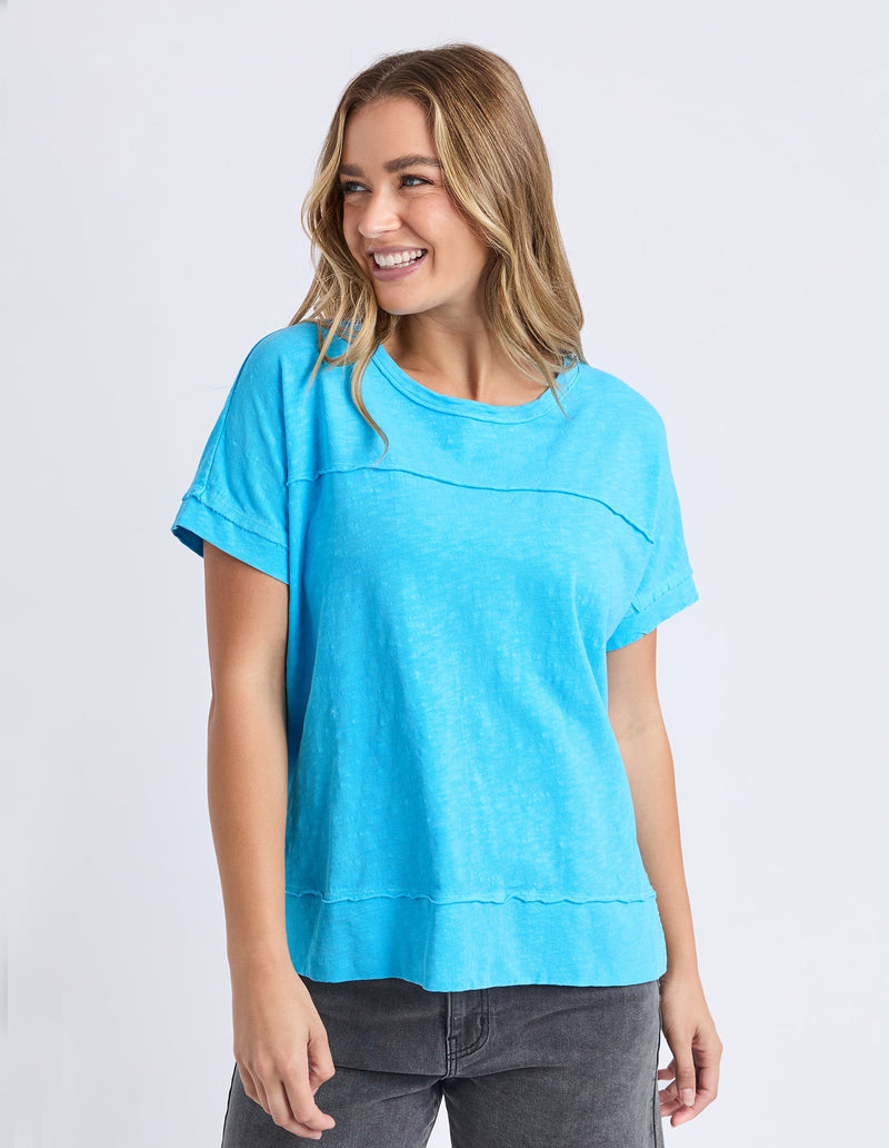 FOXWOOD_ALLISON TEE AZURE BLUE _ ALLISON TEE AZURE BLUE _ Ebony Boutique NZ