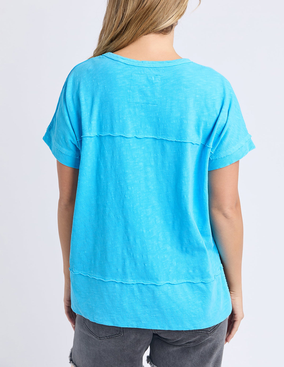 FOXWOOD_ALLISON TEE AZURE BLUE _ ALLISON TEE AZURE BLUE _ Ebony Boutique NZ