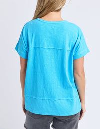 FOXWOOD_ALLISON TEE AZURE BLUE _ ALLISON TEE AZURE BLUE _ Ebony Boutique NZ