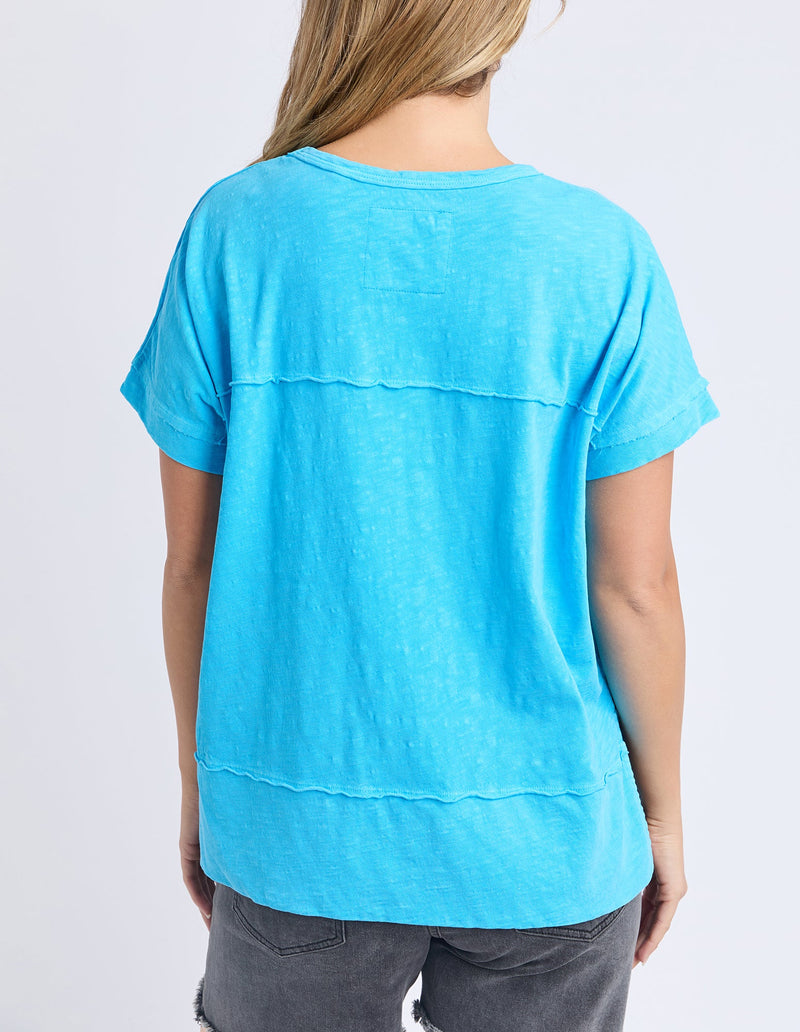 FOXWOOD_ALLISON TEE AZURE BLUE _ ALLISON TEE AZURE BLUE _ Ebony Boutique NZ
