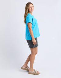 FOXWOOD_ALLISON TEE AZURE BLUE _ ALLISON TEE AZURE BLUE _ Ebony Boutique NZ