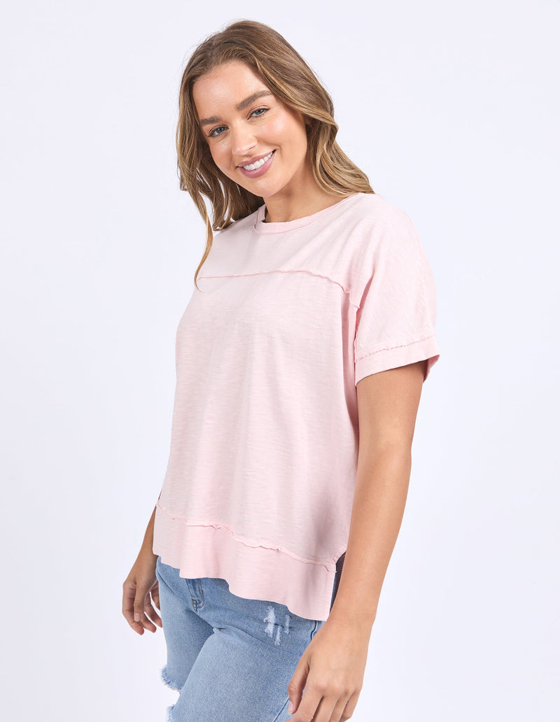 FOXWOOD_ALLISON TEE PALE PINK _ ALLISON TEE PALE PINK _ Ebony Boutique NZ