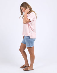 FOXWOOD_ALLISON TEE PALE PINK _ ALLISON TEE PALE PINK _ Ebony Boutique NZ