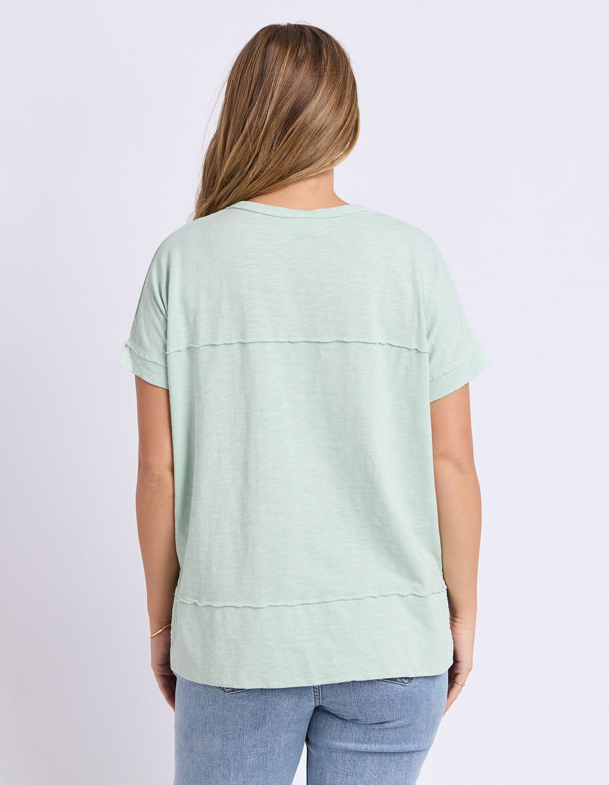 ALLISON TEE SUBDUED MINT_by_FOXWOOD_women's_in_New Zealand_ BACK _