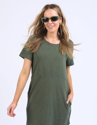 FOXWOOD_BAY DRESS KHAKI _ BAY DRESS KHAKI _ Ebony Boutique NZ