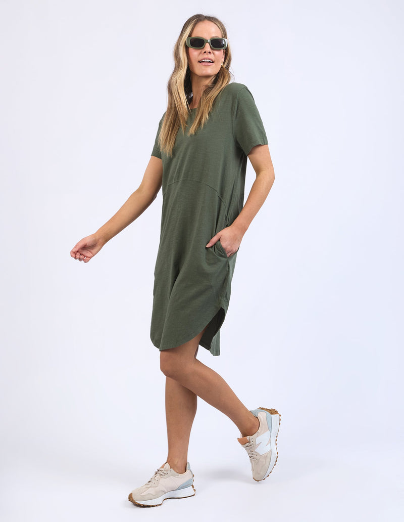 FOXWOOD_BAY DRESS KHAKI _ BAY DRESS KHAKI _ Ebony Boutique NZ