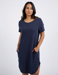 FOXWOOD_BAY DRESS NAVY _ BAY DRESS NAVY _ Ebony Boutique NZ