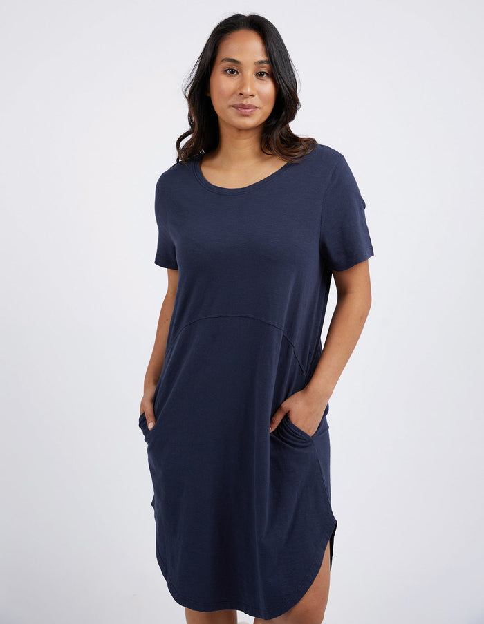 FOXWOOD_BAY DRESS NAVY _ BAY DRESS NAVY _ Ebony Boutique NZ